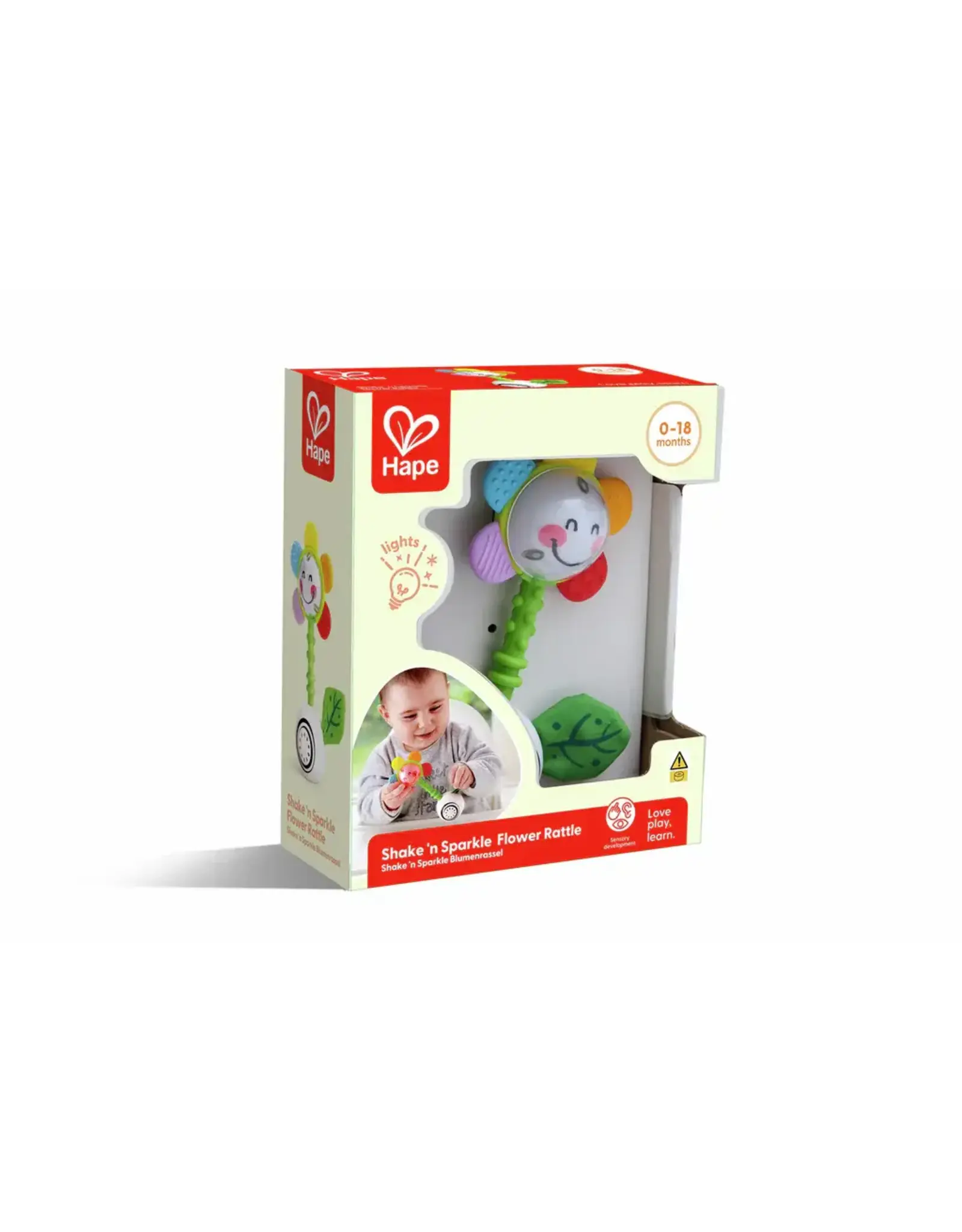 Hape Shake 'n Sparkle Flower Rattle