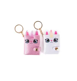 Great Pretenders Mini Sparkly Friends Keychain Journal, Caticorn