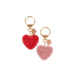 Great Pretenders Sparkling Crystal Heart Bag Charm