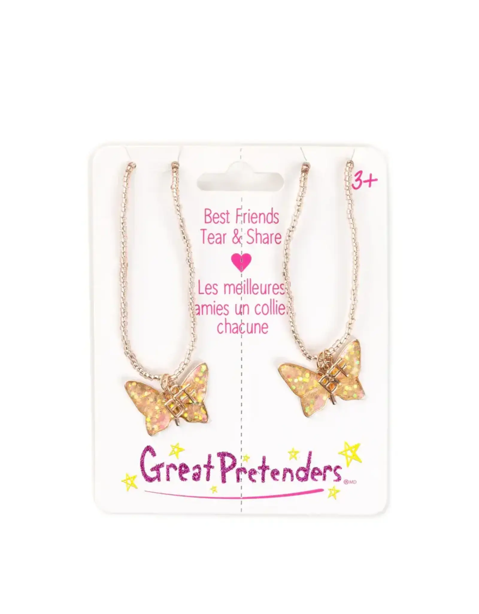 Great Pretenders BFF Butterfly Share & Tear Necklace 2 Piece