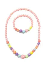 Great Pretenders Pearly Pastel Necklace & Bracelet 2 Piece Set