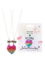 Great Pretenders Glamour Gals Tear & Share Necklaces, 2pc