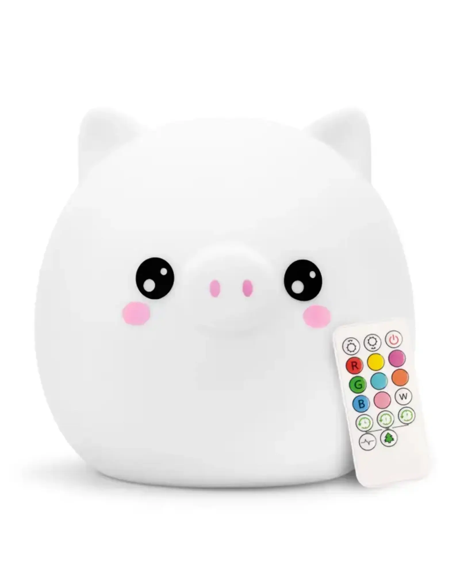 Lumieworld Lumipets LED Pig Night Light with Remote Kawaii Edition