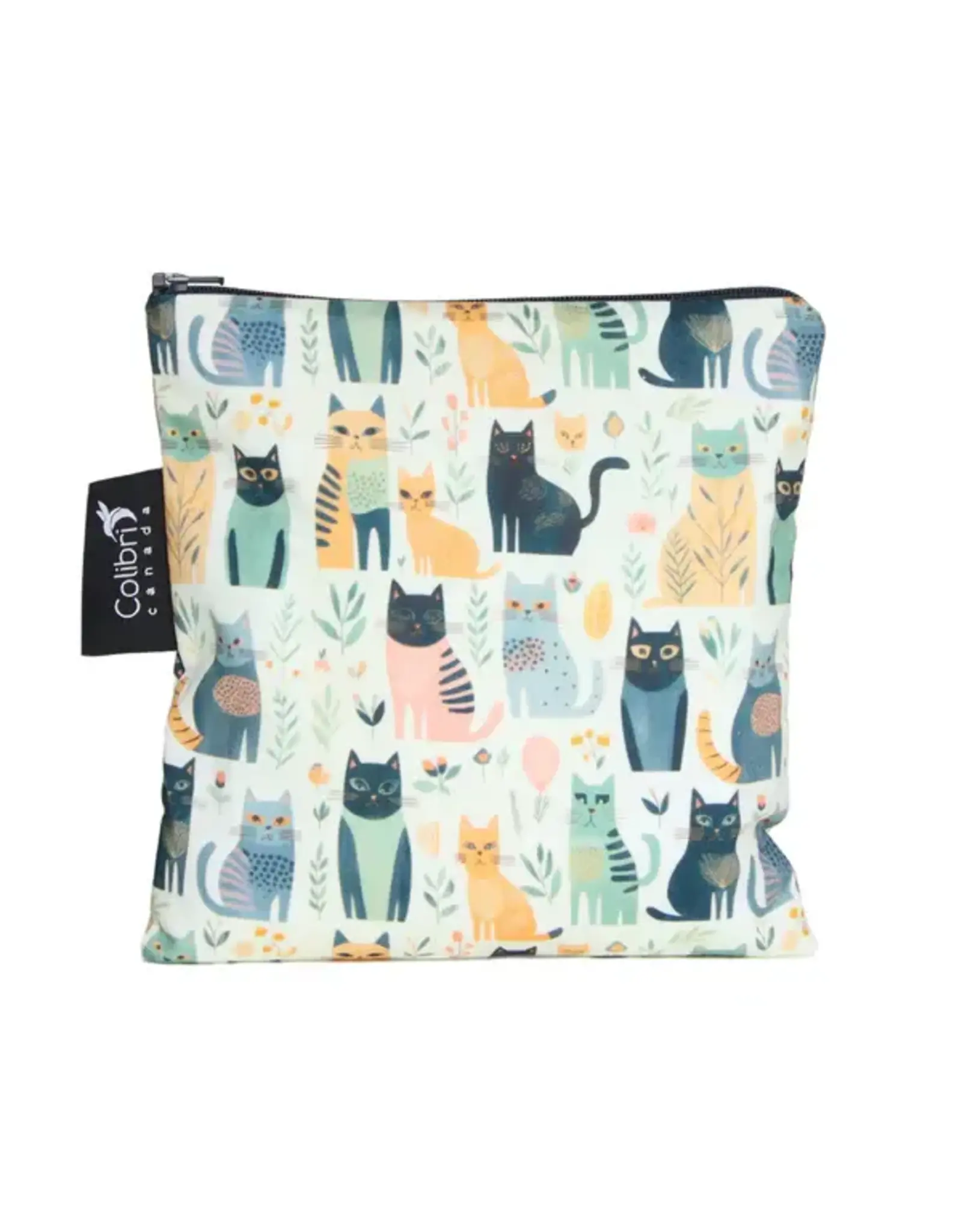 Colibri Cats Reusable Snack Bag Large