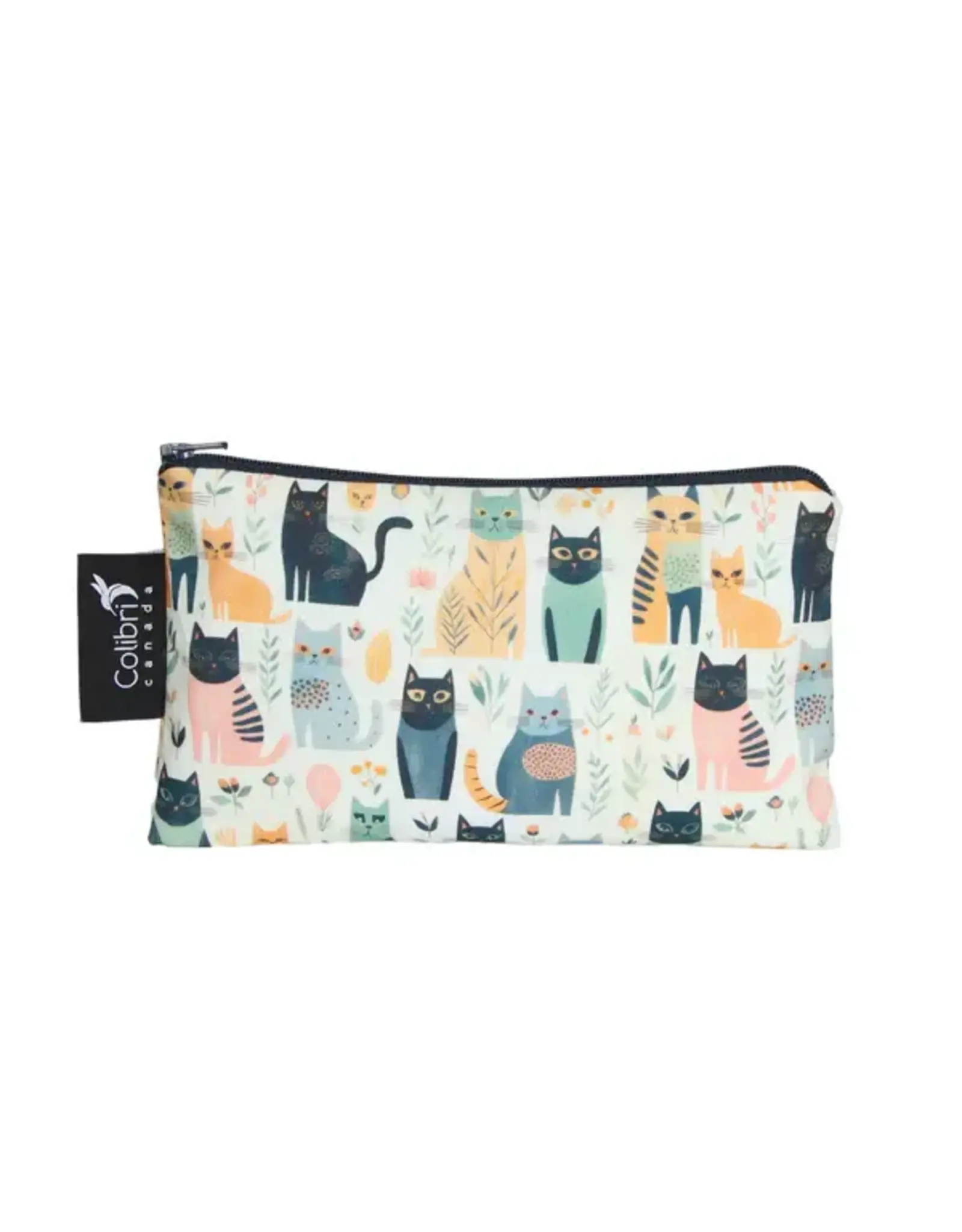 Colibri Cats Reusable Snack Bag Medium