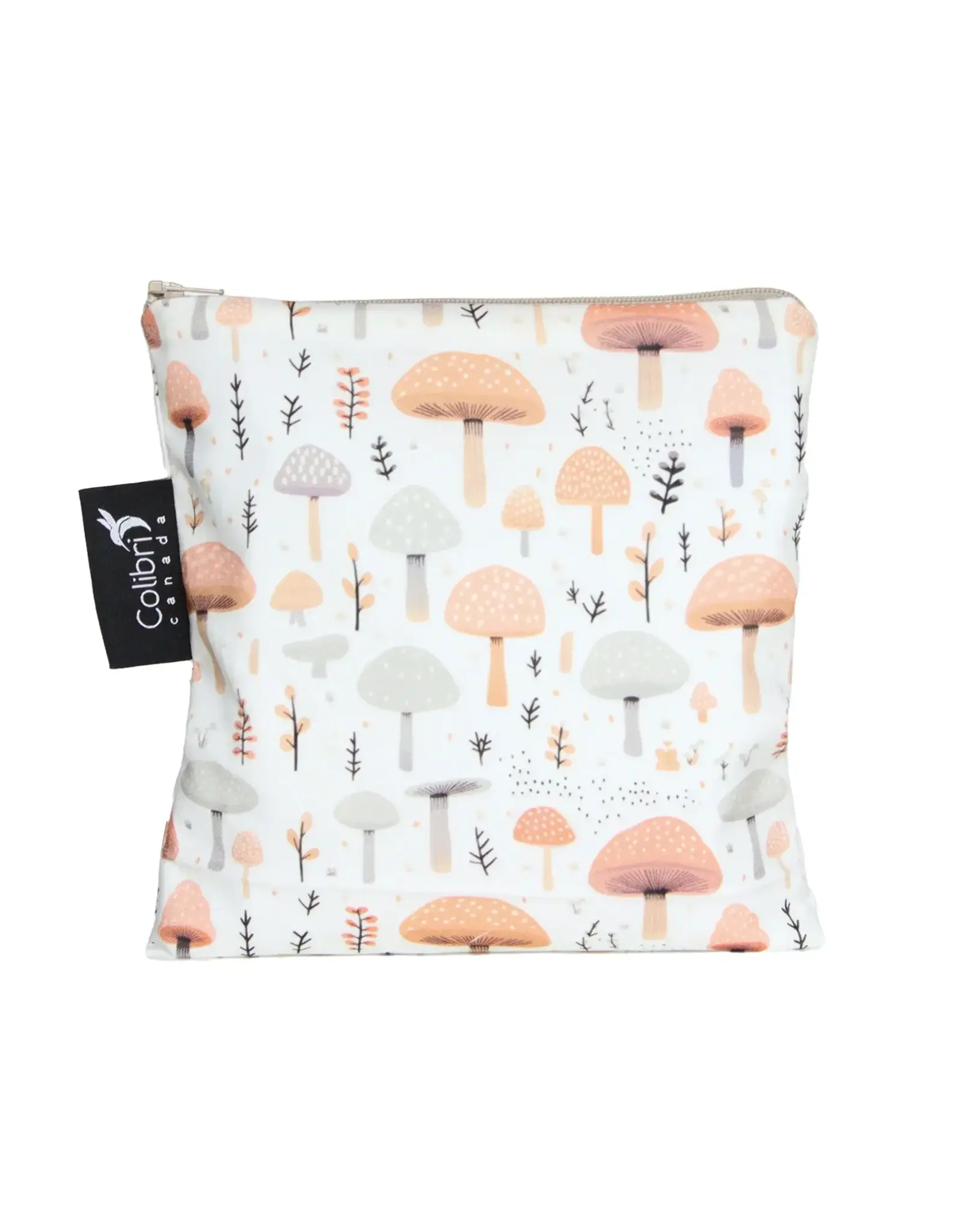 Colibri Mushrooms Reusable Snack Bag Large