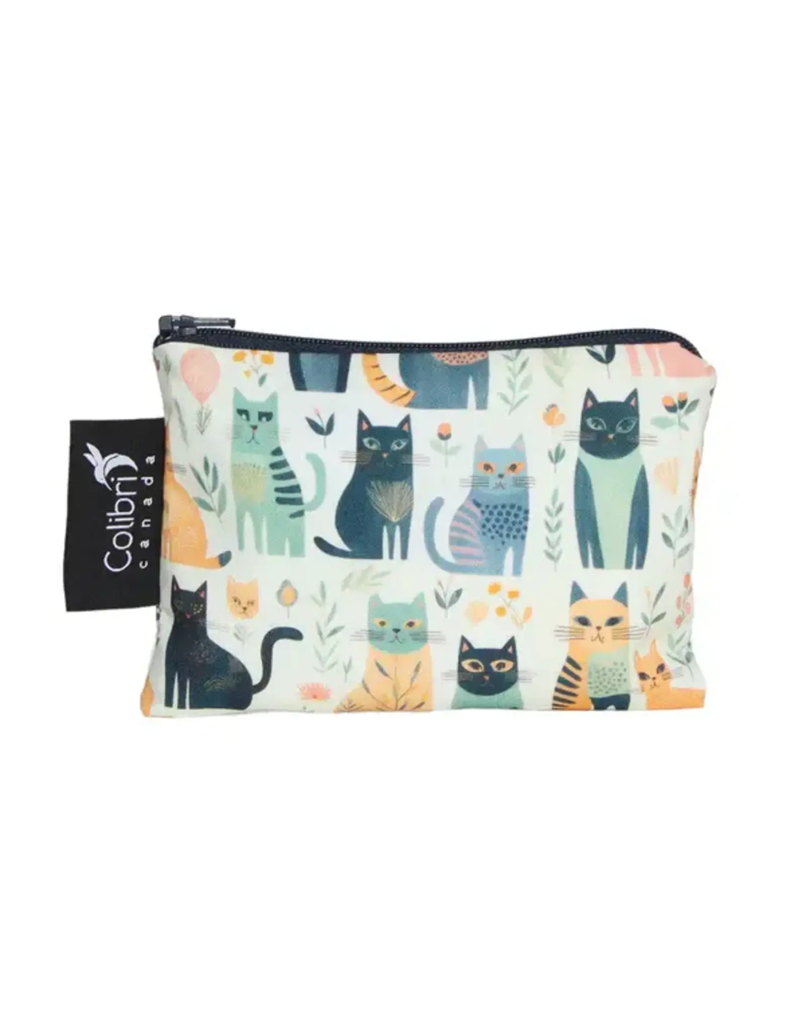 Colibri Cats Reusable Snack Bag Small