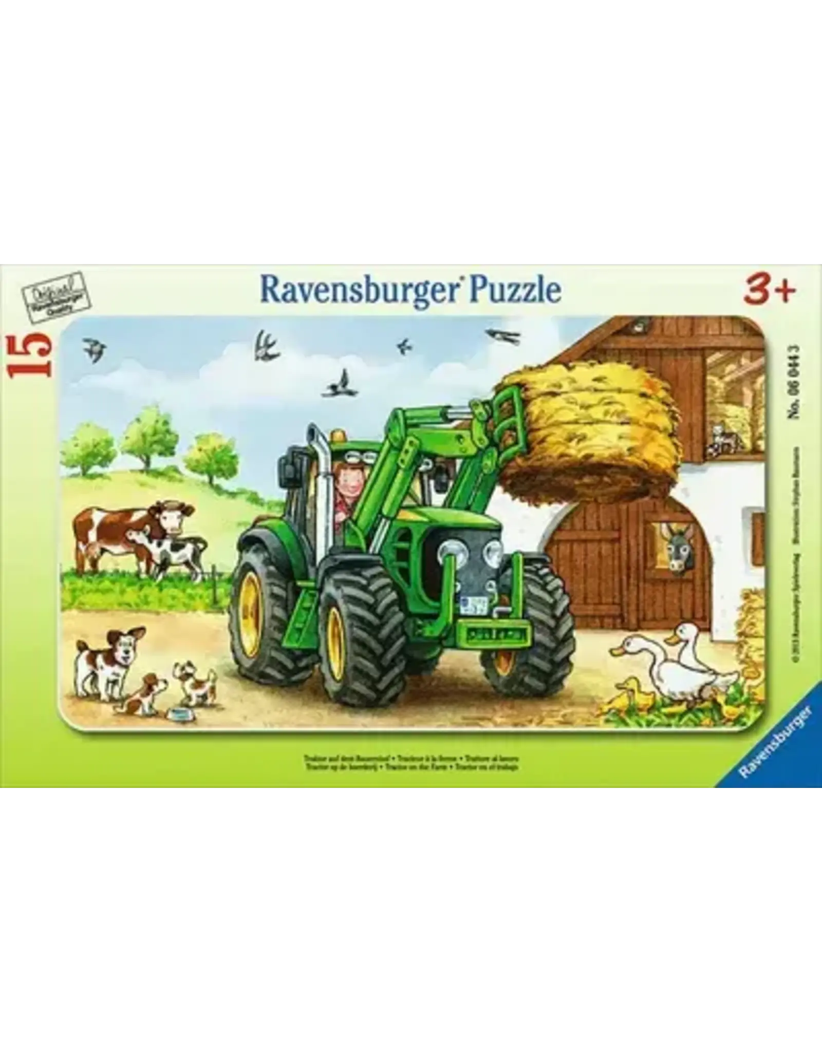 Ravensburger Tractor on the Farm 15 Piece Frame Puzzle