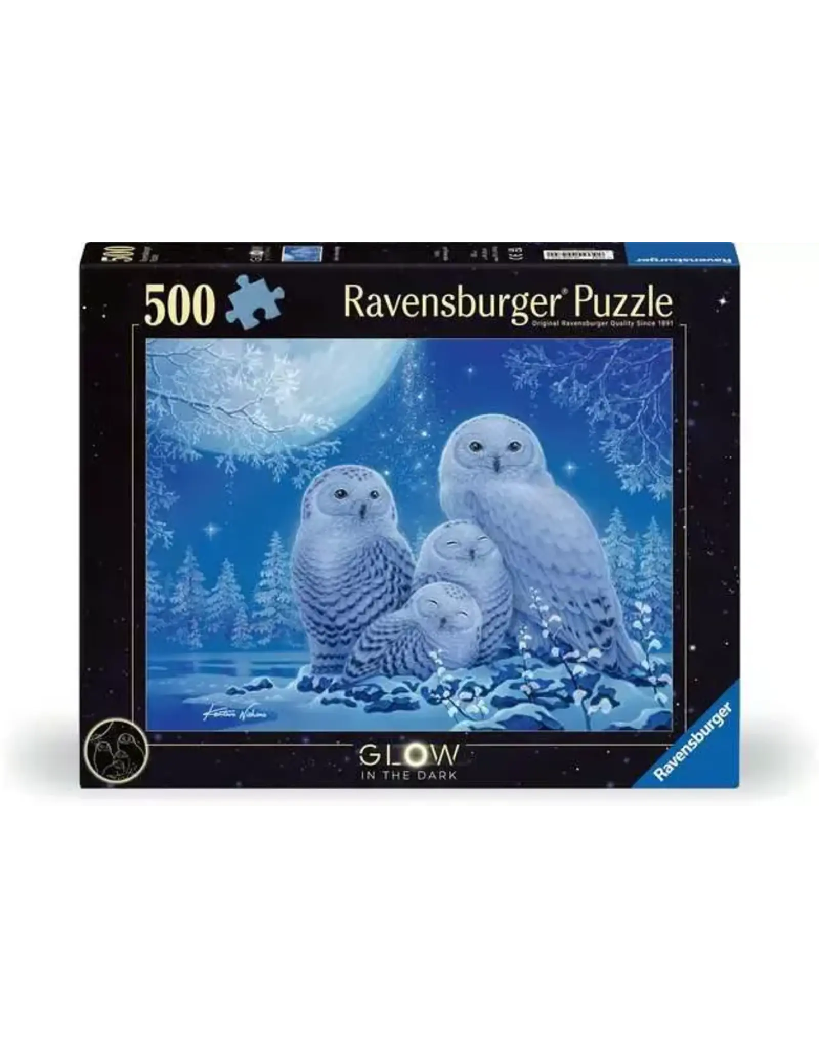 Ravensburger Glow in the Dark Owls in the Moonlight 500 Piece Puzzle