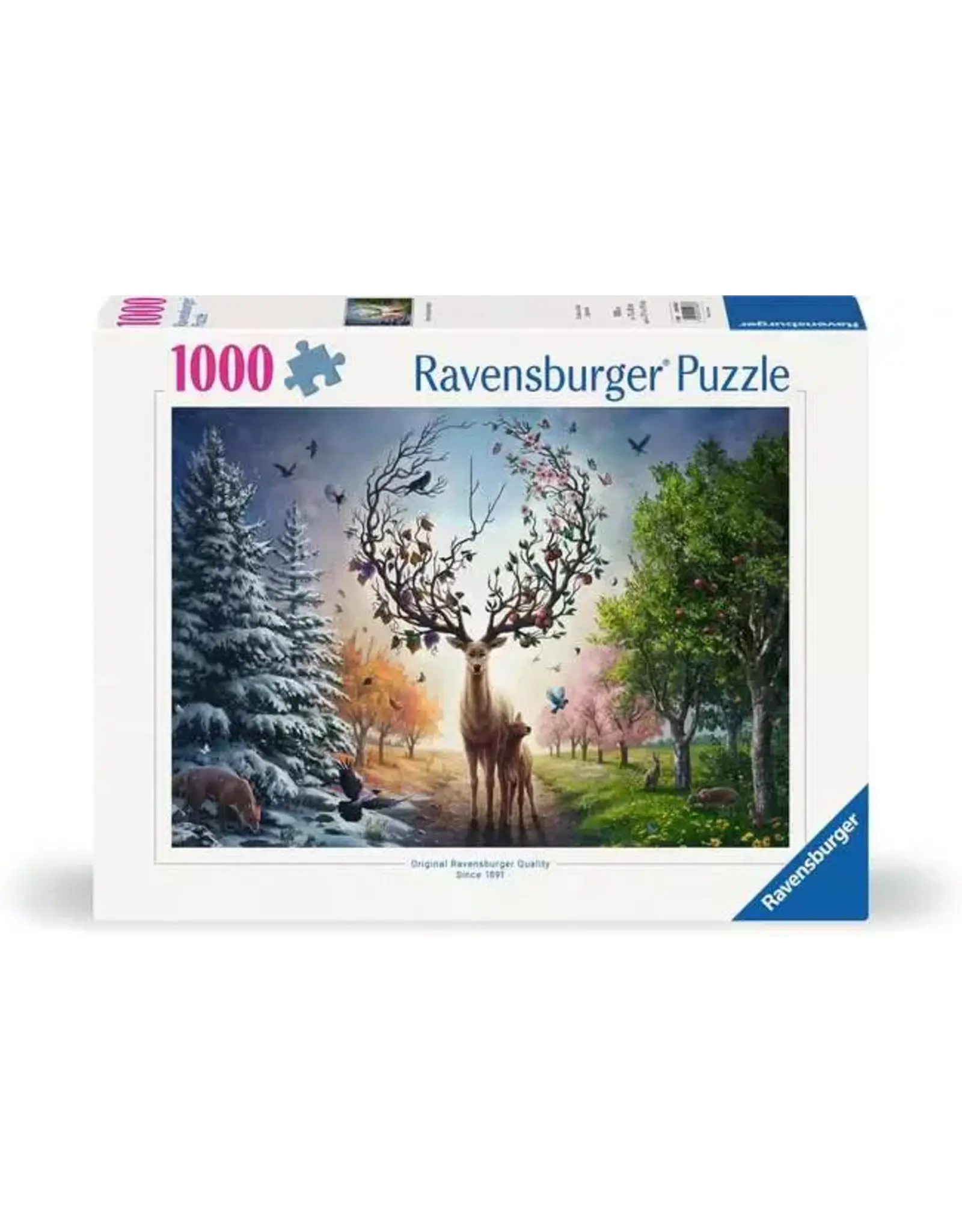 Ravensburger Deer At Day and Night 1000 Piece Puzzle