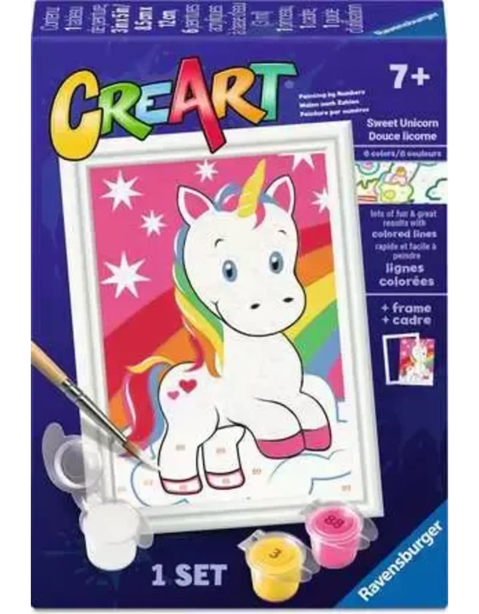 Ravensburger CreArt Sweet Unicorn 8x12cm