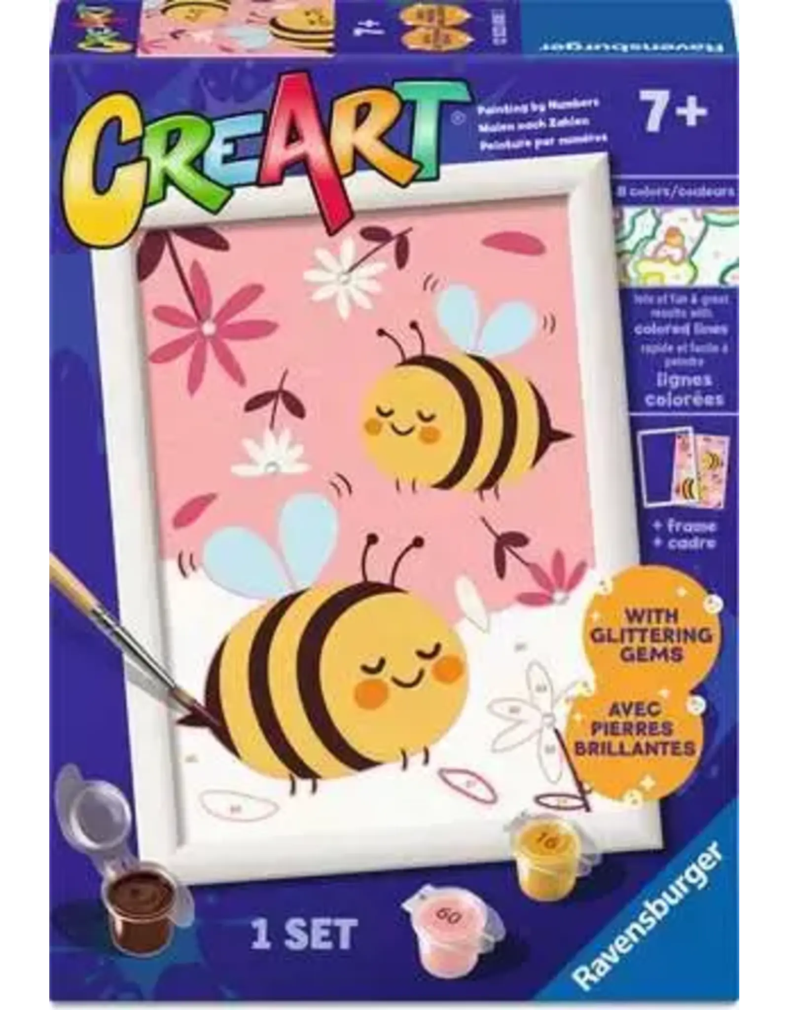 Ravensburger CreArt Happy Bumblebees 12x18cm