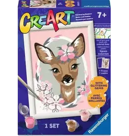 Ravensburger CreArt Delightful Deer w/ Gems 12x18cm
