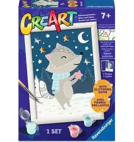 Ravensburger CreArt Cute Badger w/ Gems 12x18cm