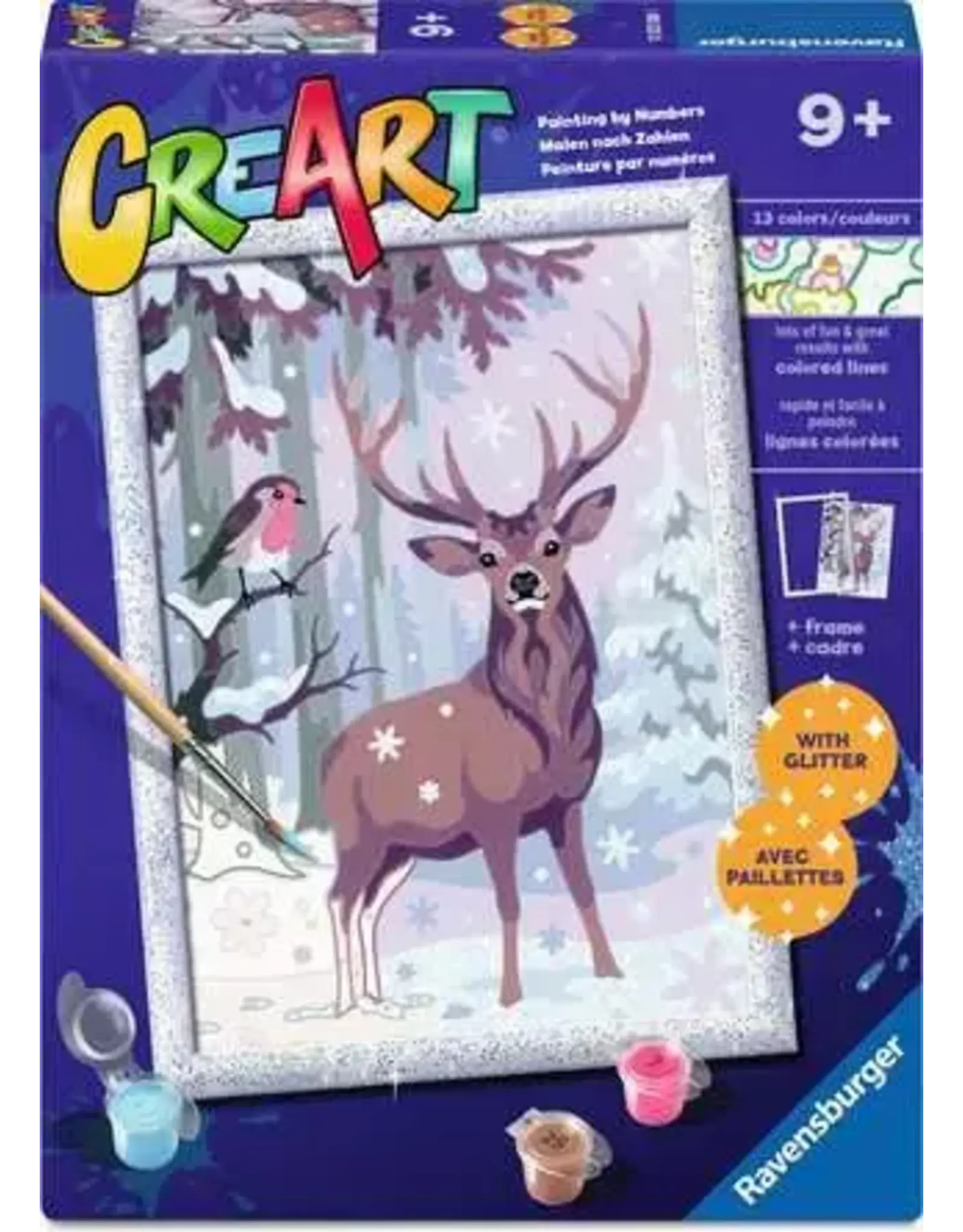 Ravensburger CreArt Festive Friends w/ Glitter 18x24cm