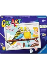 Ravensburger CreArt Lovely Budgies 18x24cm