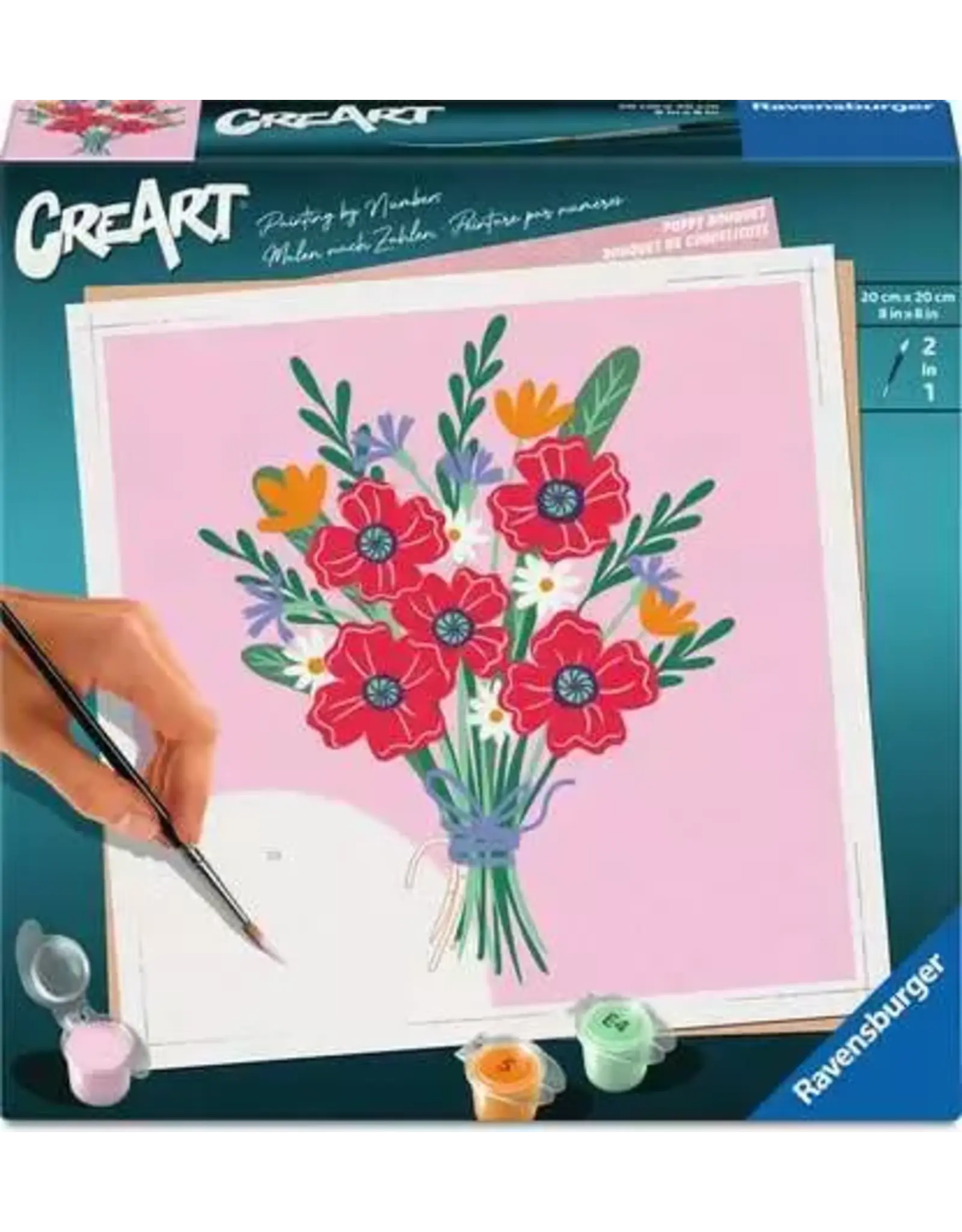 Ravensburger CreArt Poppy Bouquet 20x20cm