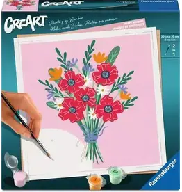 Ravensburger CreArt Poppy Bouquet 20x20cm