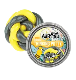 Crazy Aaron's Putty World Mini Buzzing Bee 2" Thinking Putty Tin