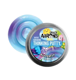Crazy Aaron's Putty World Mini Butterfly 2" Thinking Putty Tin