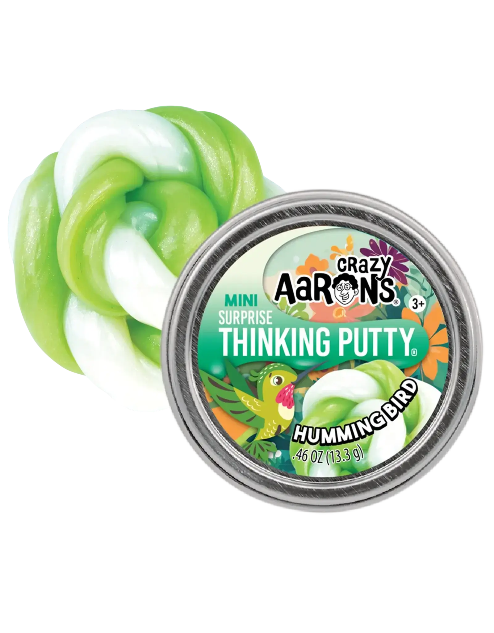 Crazy Aaron's Putty World Mini Hummingbird 2" Thinking Putty Tin