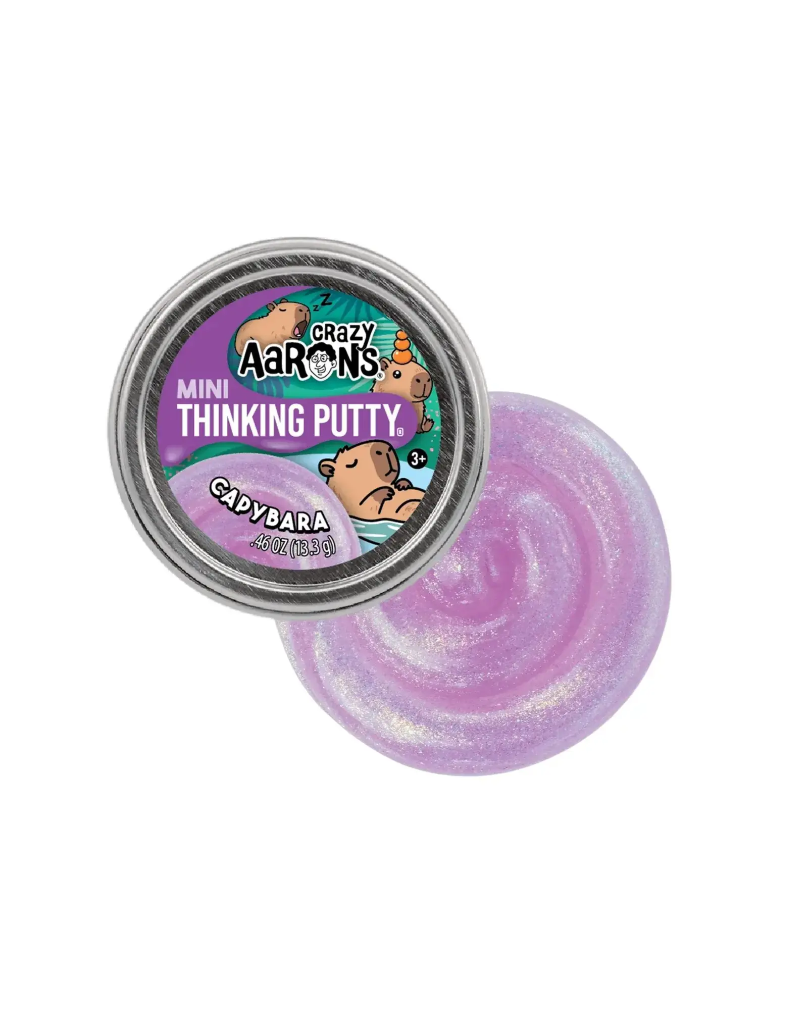 Crazy Aaron's Putty World Mini Capybara 2" Thinking Putty Tin