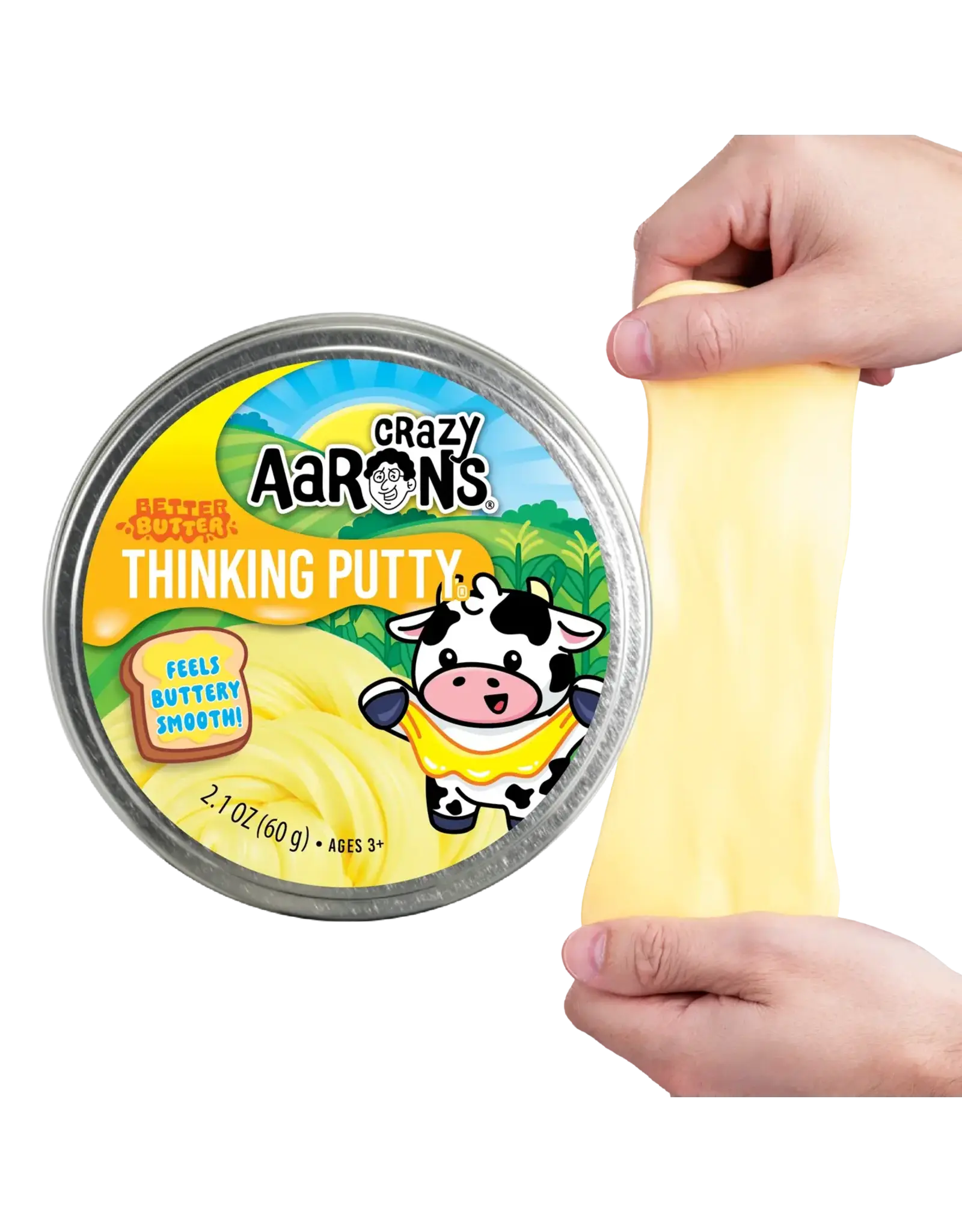 Crazy Aaron's Putty World Better Butter Full Size 4" Thinking Putty Tin