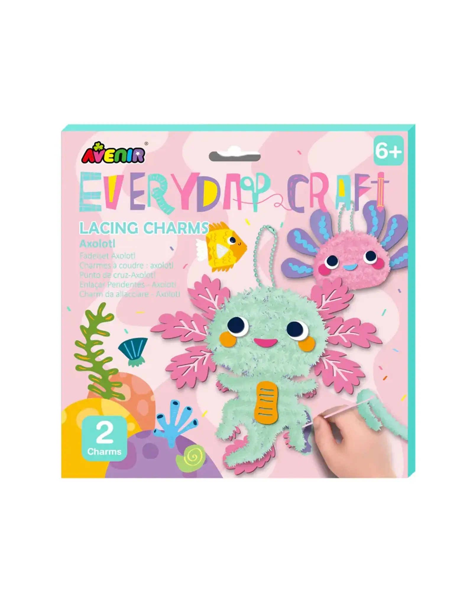 Playwell Everyday Craft Lacing Charms Axolotl