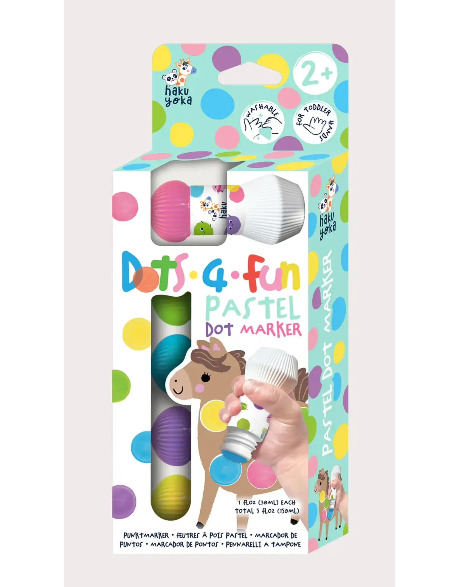 Playwell Hakuyoka Dots 4 Fun Dot Marker Pastel