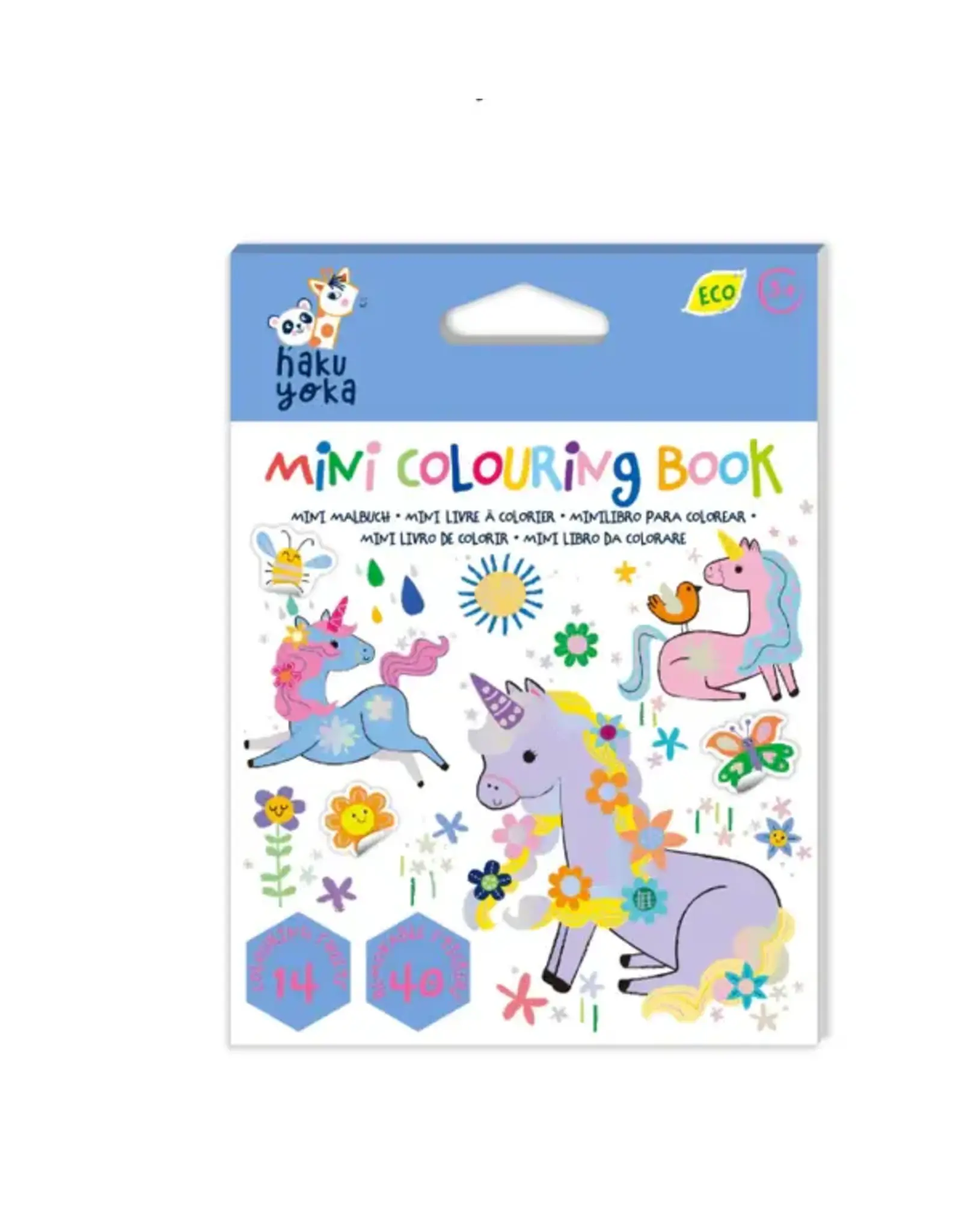 Haku Yoka Mini Colouring Book Unicorns
