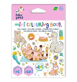 Haku Yoka Mini Colouring Book Pets