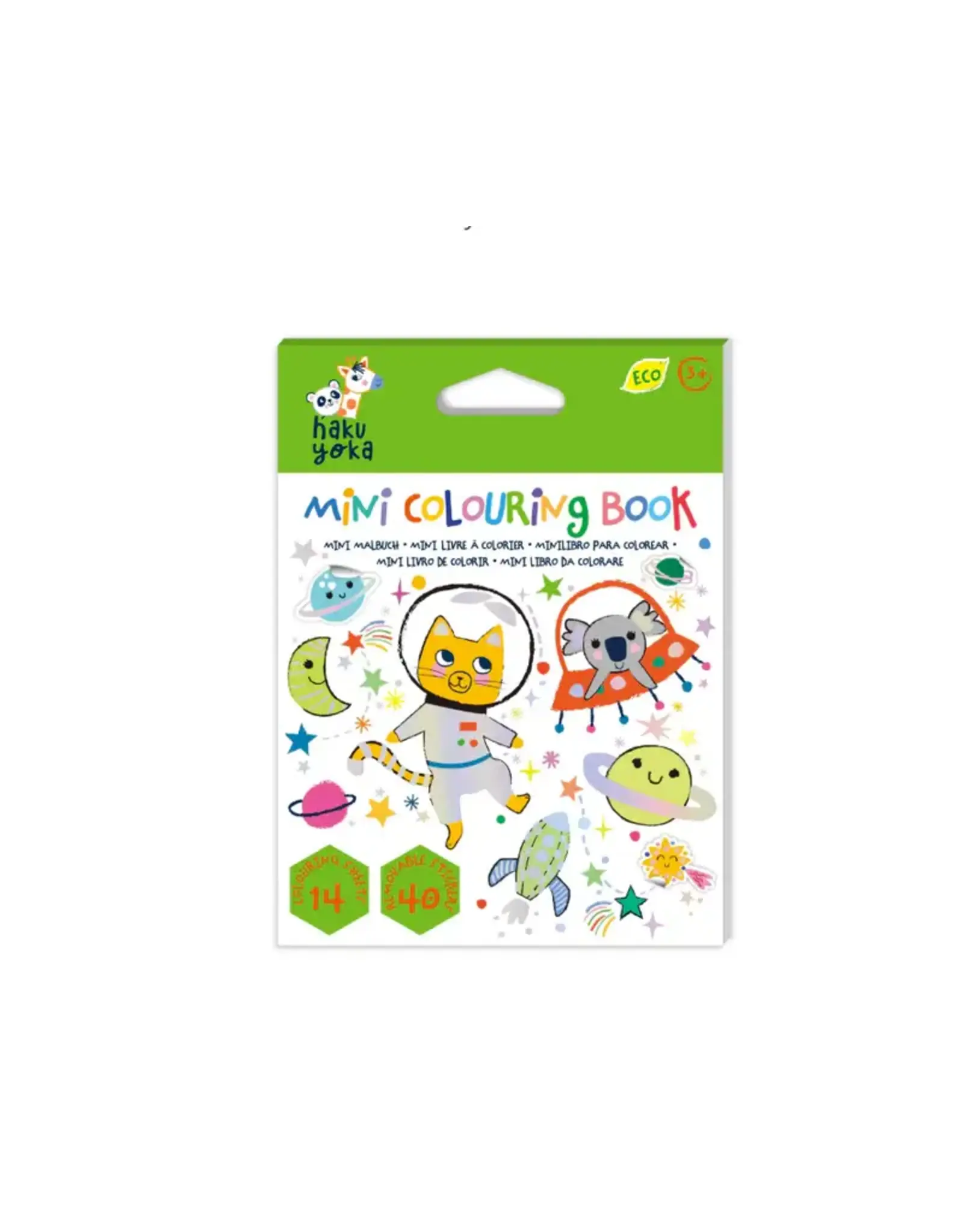 Haku Yoka Mini Colouring Book Space