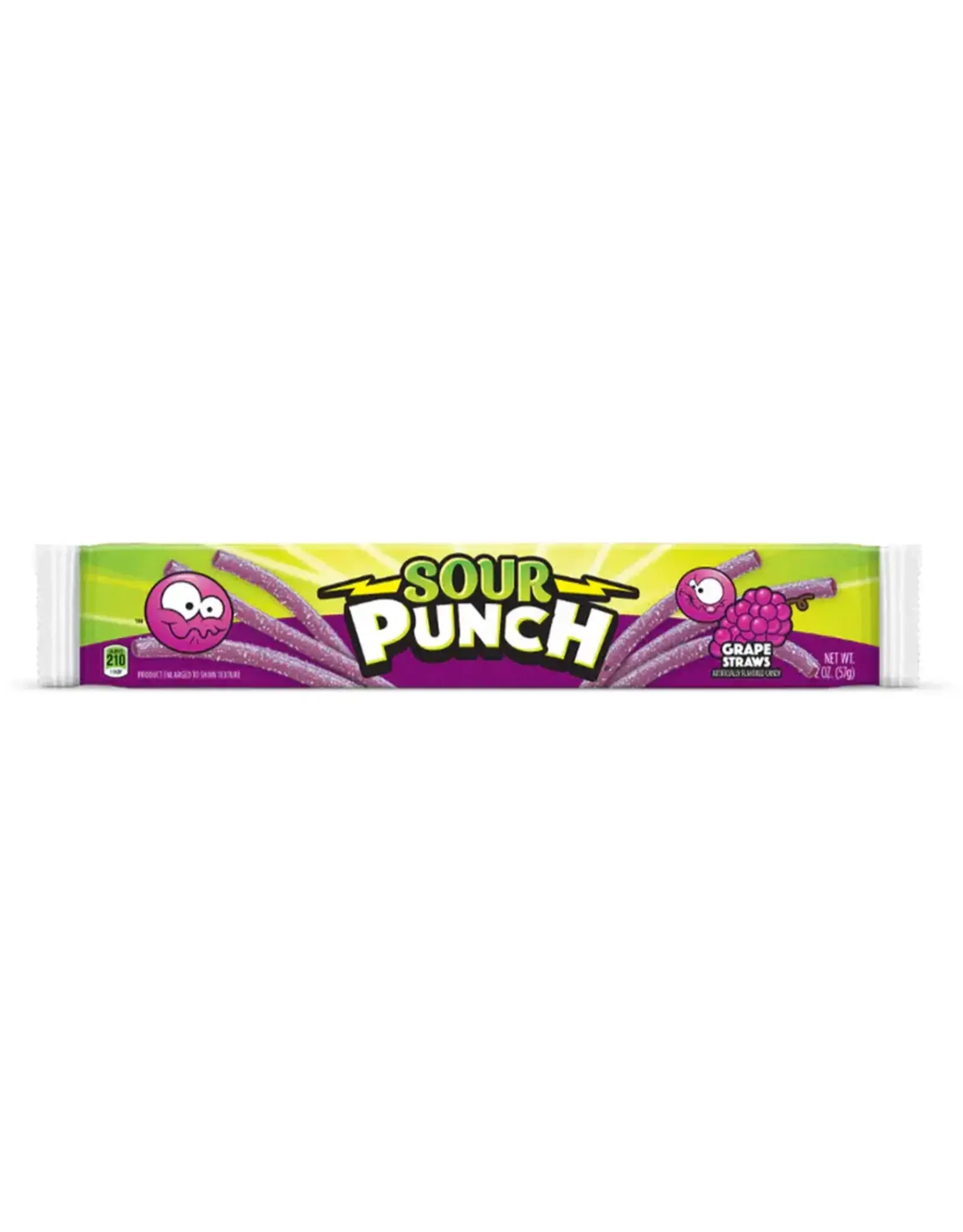 anDea Chocolates Sour Punch Straws Grape
