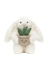 Jellycat Cream Bunny with Plant