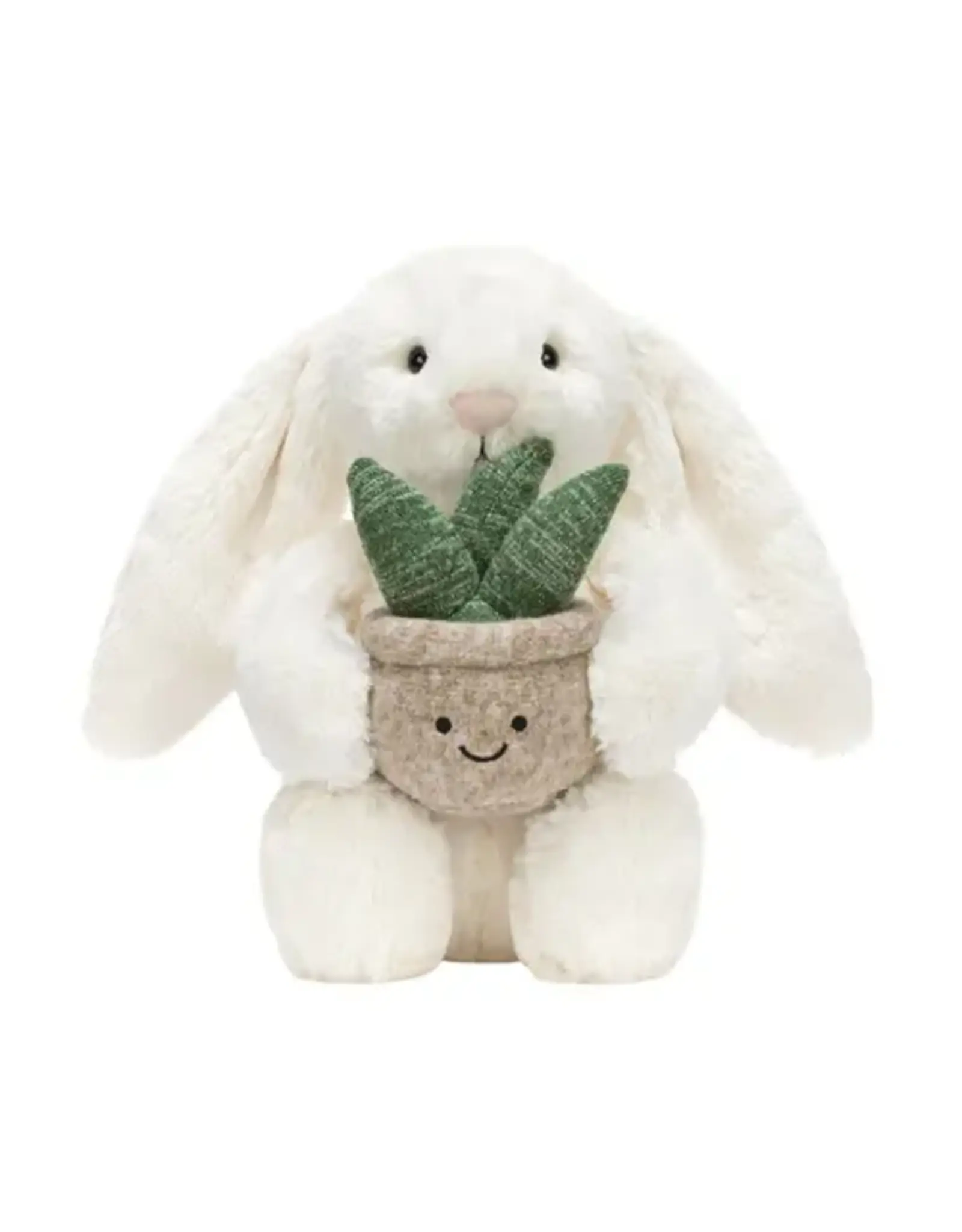 Jellycat Cream Bunny with Plant
