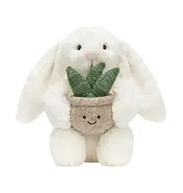 Jellycat Cream Bunny with Plant