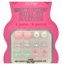 Iscream Beary Sweet Stick on Earrings