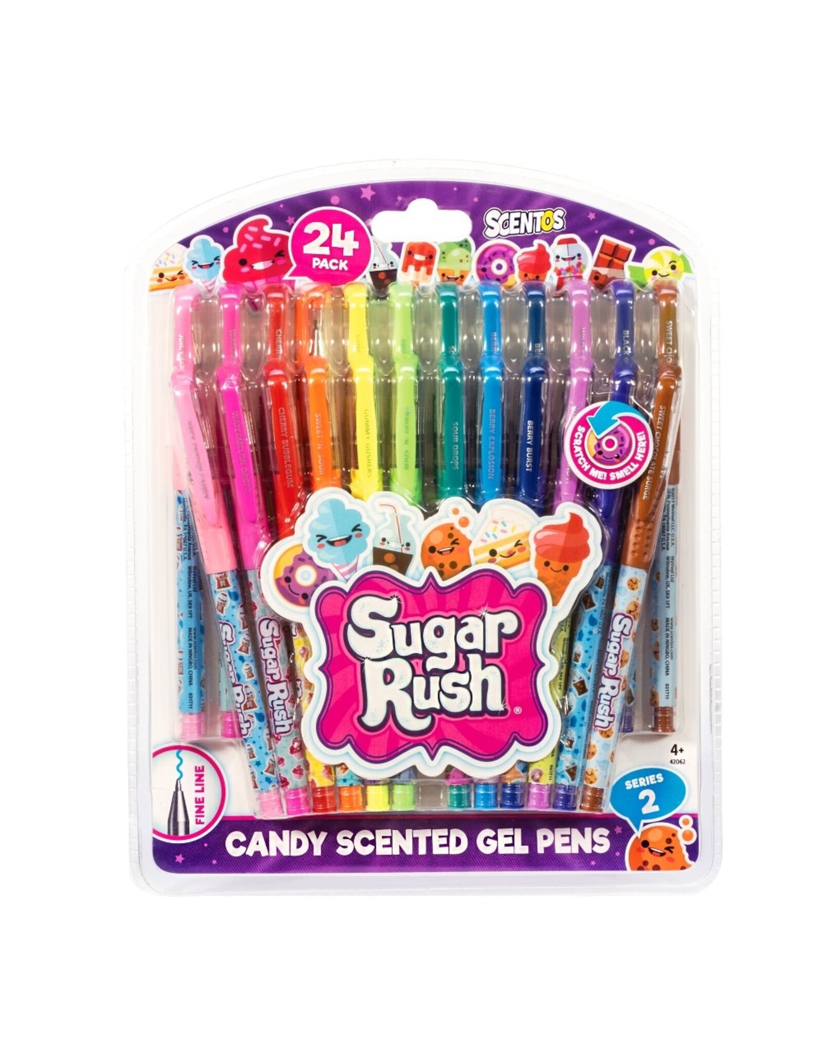 Schylling 24 Pack Gel Pens Scented
