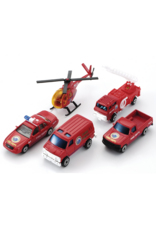 Welly Fire 5 Piece City Team Gift Set