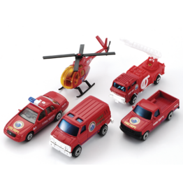Welly Fire 5 Piece City Team Gift Set