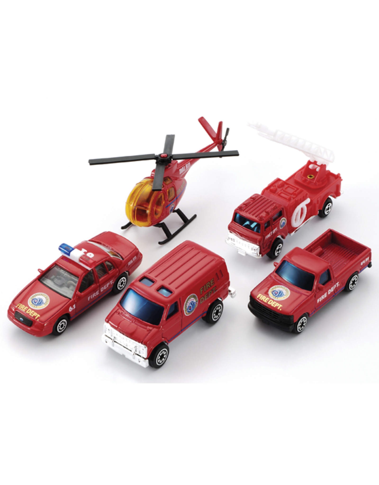 Welly Fire 5 Piece City Team Gift Set