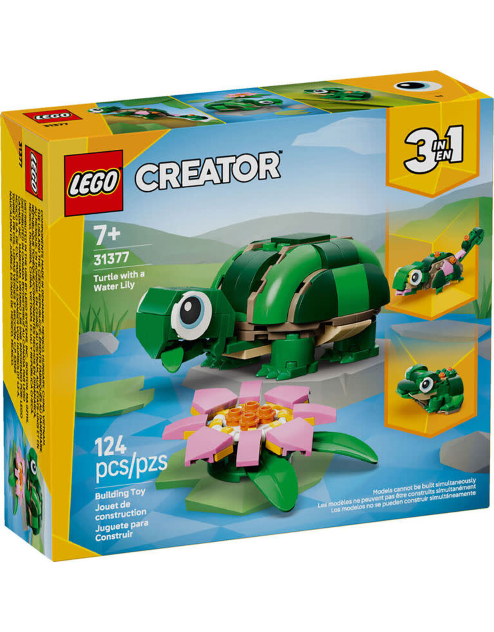 LEGO LEGO Creator 3 in 1 Turtle with a Water Lily Flower