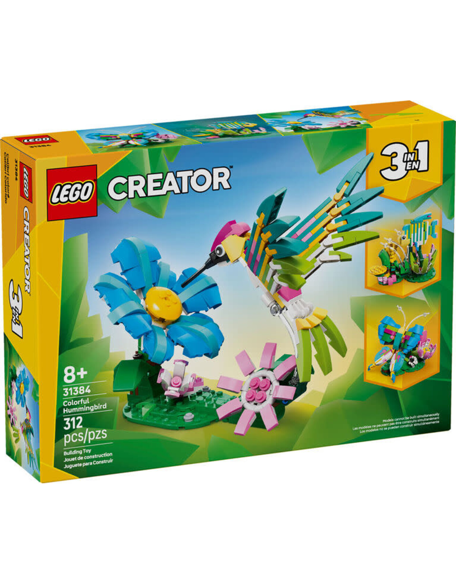 LEGO LEGO Creator 3 in 1 Wild Animals Colorful Hummingbird