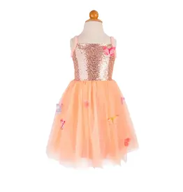 Great Pretenders Butterfly Bliss Dress Peach Size 7-8