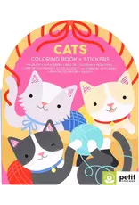 Raincoast Books Cats Coloring Book & Stickers