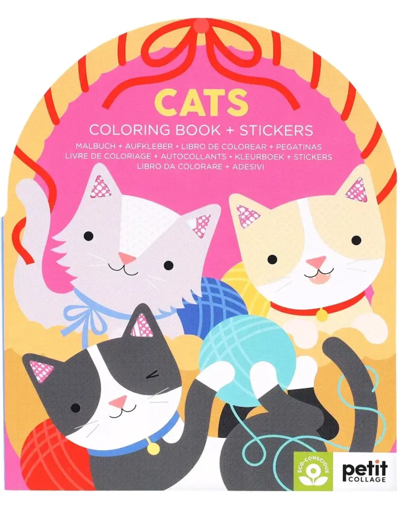 Raincoast Books Cats Coloring Book & Stickers