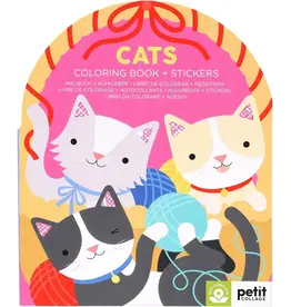Raincoast Books Cats Coloring Book & Stickers