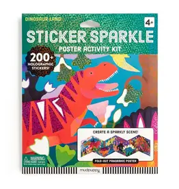 Raincoast Books Dinosaur Land Sticker Sparkle Poster Activity Kit