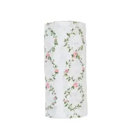 Lulujo Baby Lulujo Swaddle Blanket Muslin Cotton Large Rose Trellis