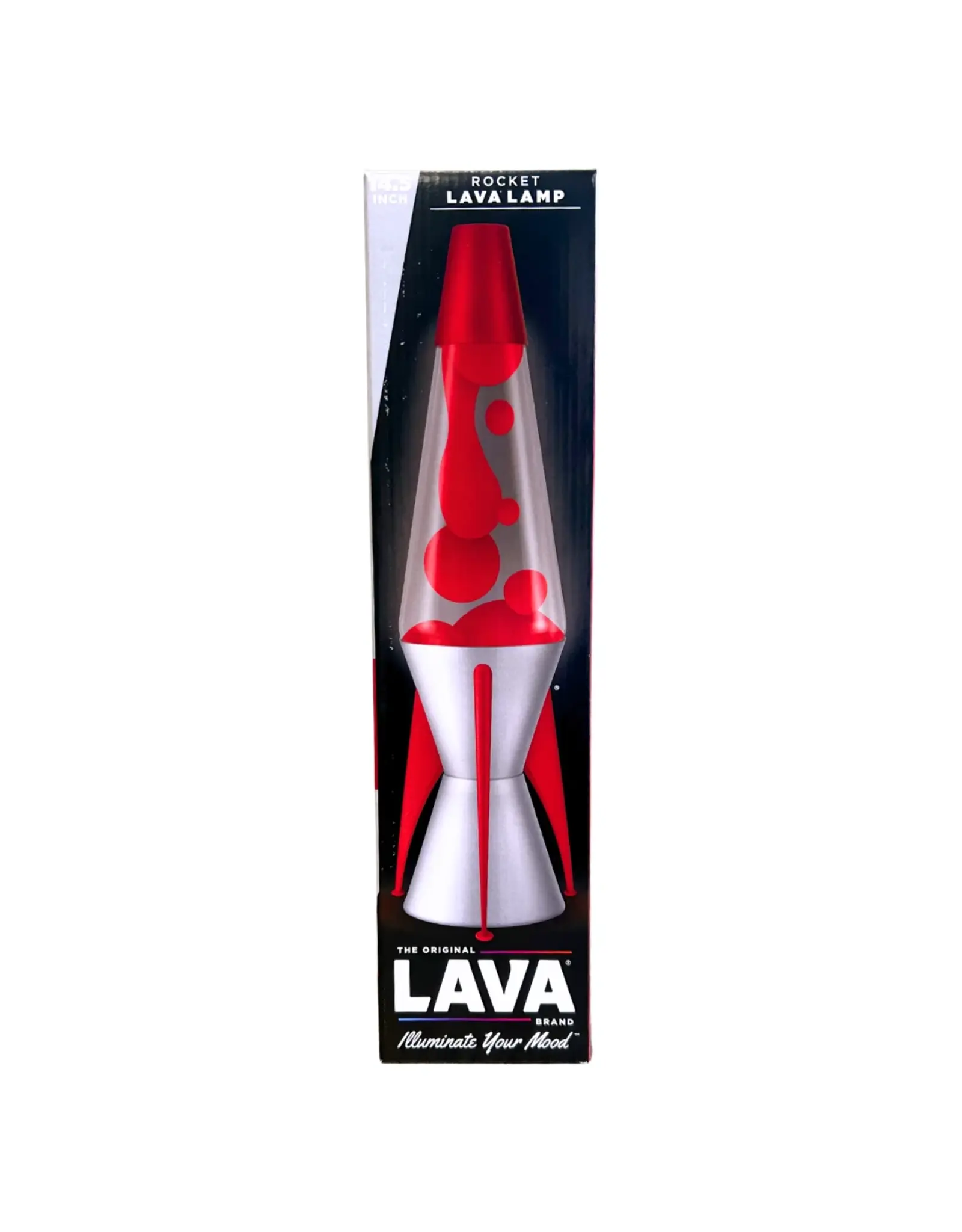 Schylling Lava Lamp Astrosurge Rocket Red & Clear